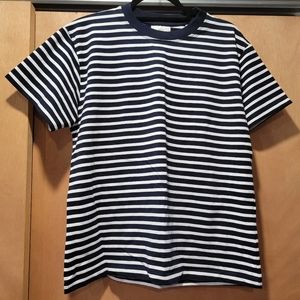 Kotn Band Tee French Stripe Black/White Large